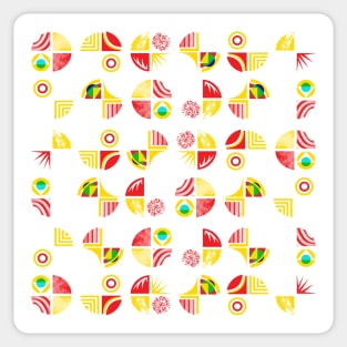 Watercolor geometric pattern Sticker